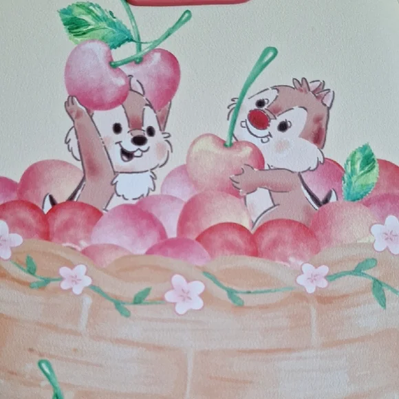 Loungefly Disney Chip 'N' Dale Cherry Basket Mini Backpack - Picture 5 of 6